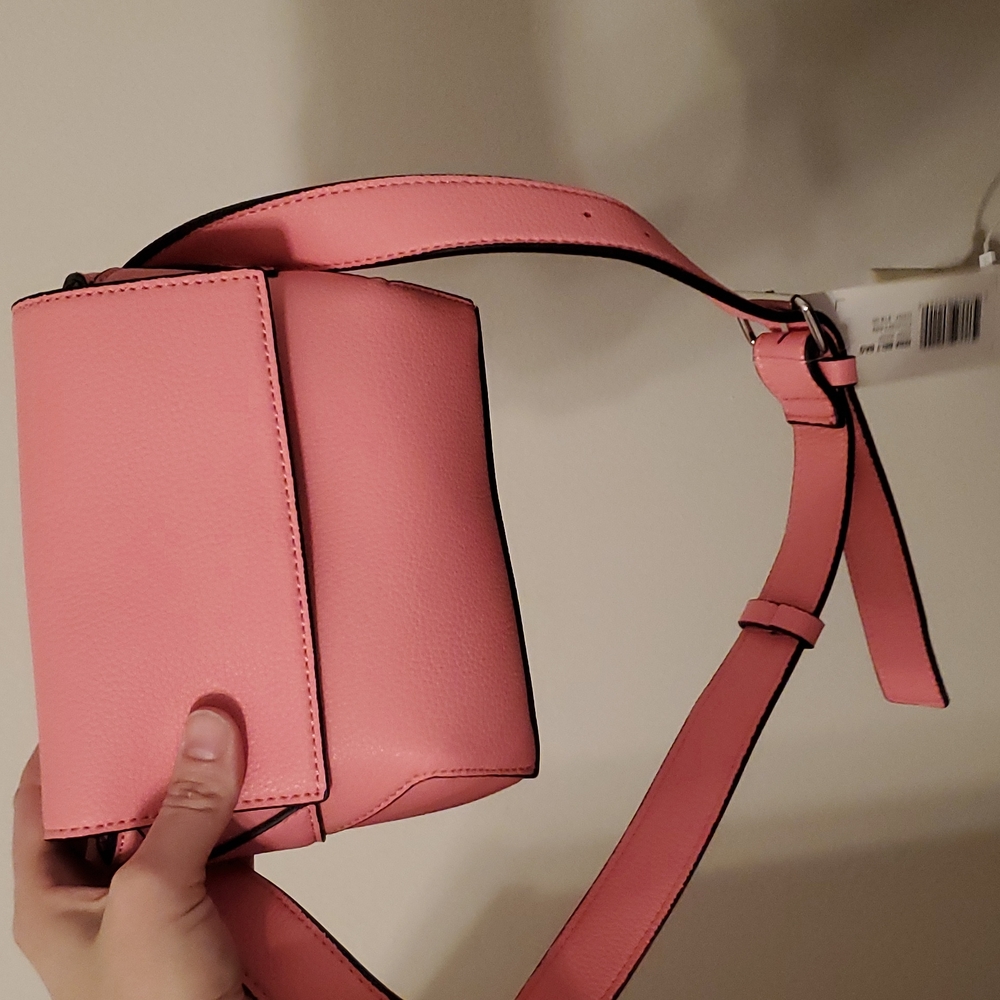 NWT French connection pink/coral belt bag
